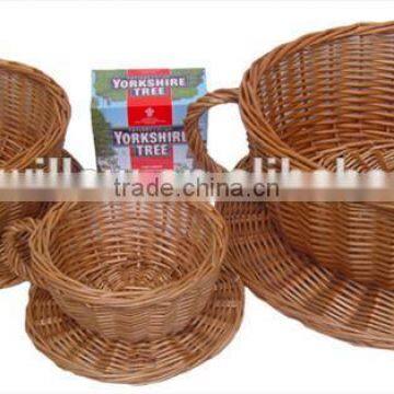 Wholesale Wicker Cup and Saucer, Wicker Picnic Basket, Wicker Hamper photo-2