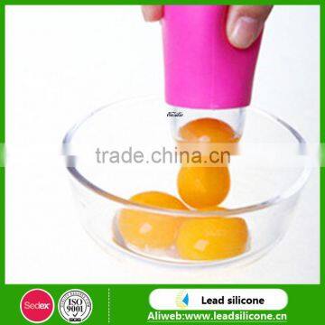 ISO9001 And Sedex4P Certification Cute And Funny Useful Silicone Egg Separator Egg Yolk Divider Egg Separator