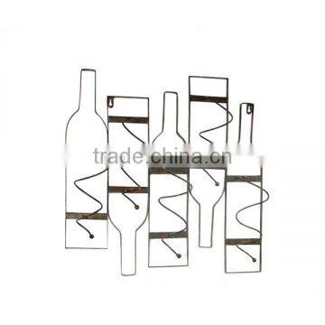 Metal Decorative Wine Rack