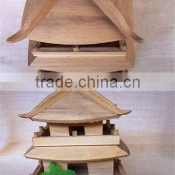 Unfinished Tower Wood House Toy Kids Wood Toys Modular Houses Wood Toys for Sale photo-2