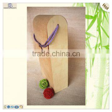 Handmade Craft Birch Top Belt Buckle Wine Box photo-3