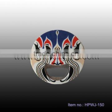 2012 new style Beijing opera cheek bottle opener