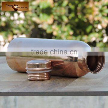 100 % Pure Copper YOGA Water Bottle | Leak Proof | Flask Yoga Health Benefits | Natural Alkaline Water Bottle photo-3
