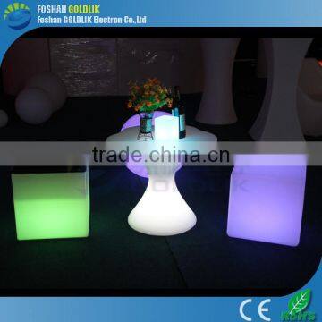 Illuminated led cube chair led cube light solar light GKC-040RT