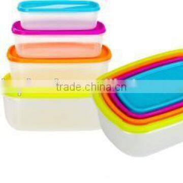 Rainbow Food Storage, plastic food container,rectangle Storage Container