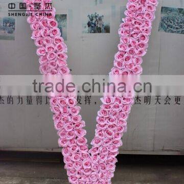 LOVE Style Artificial Flower Wall,rose Flower Wall for Wedding