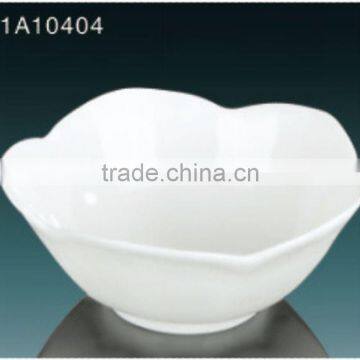 2014 Hot Sale White Ceramic Flower Bowl