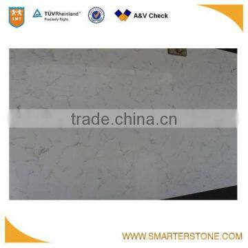 Artificial cararra white big slabs white artificial marble