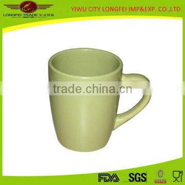 Plain Colored Glazed Thick Porcelain Coffee Mug