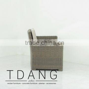 Palm Harbor K-D Wicker Sofa - Contemporary Rattan Furniture Bench. photo-3