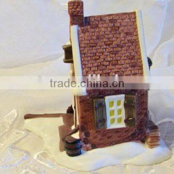 Small Snow Cottage Heritage Village, Table Decor Small Village photo-5