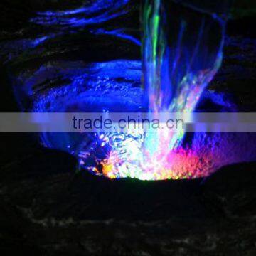 Five Stream Rock Cavern Tabletop Fountain With Multi-Colored LED Lights photo-4