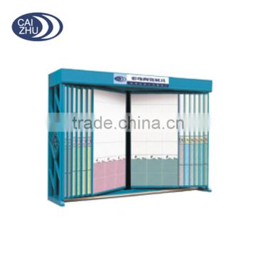 Ceramic Steel tube painted tile showroom display shelf