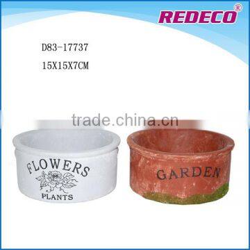 New product fiber cement round planter pot