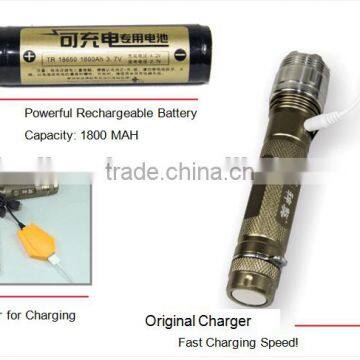 LED 18650 Flashlight ,,emergency LED Light ,for Camping Hiking ,outdoor Explore photo-2