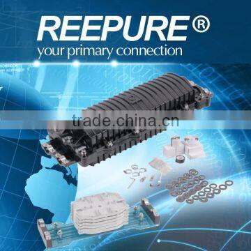 Horizontal type Fiber Optic Splice Closure with two inlets/outlets