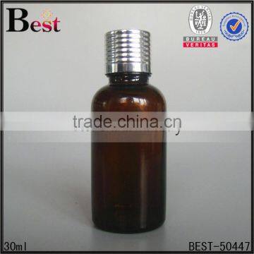 30ml Amber Glass Bottle Empty Essential Oil Fragrance Perfume 30ml Amber Glass Bottle Aluminum Cap Cosmetic Packaing China photo-4