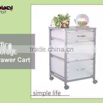 Color Furniture Rolling Waterproof Plastic Drawer Office Organizer Cart With Wheels photo-3