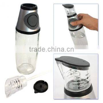 KITCHEN CREATIVE PRESS MEASURE OIL DISPENSER/GLASS OIL AND VINEGAR BOTTLE AS SEEN ON TV photo-4