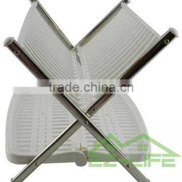 2017 Best Foldable Stianless Steel Shape V Kitchen Table Storage Dish Drying Rack photo-3