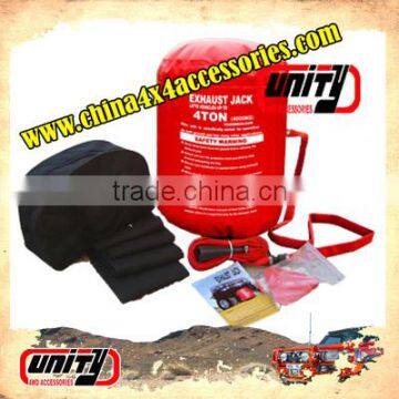 Unity professonal in OEM your design auto spare parts off road car lift jack car exhaust 3 ton air jack