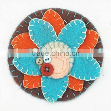 2017 Boutique Custom Flower Vintage Women Non-woven Fabrics Brooch photo-3