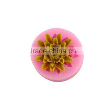 Liquid silicone mold chocolate fondant cake decoration arts tool DIY mold chrysanthemum soap taobao 1688 agent