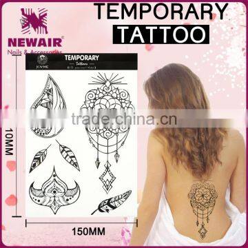 Newair OEM Promotional Black Temporary Tattoo for adults