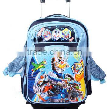 stylish printing school trolley bag for kids