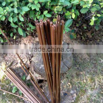 Black Tapered Bullet Arrow Points Crimped On Bamboo Shafts For Bow