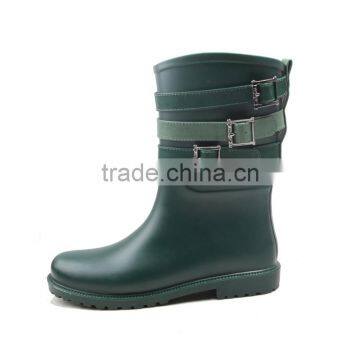 Good Shape Mid-tube Fashion Rain Boots for Women From QINGHONG Factory photo-5