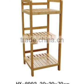 excellent bamboo book flower storage shelf