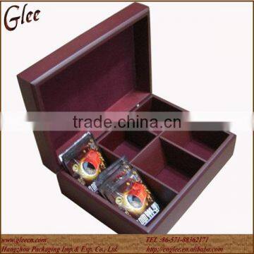 Newest Bamboo Tea Bag Box coffee Storage Tin Box