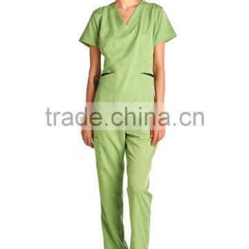 2016 Designer Medical Scrubs Medical Scrubs Uniform Women's Scrubs Medical Set Stretch With Ultra Soft Contrast Pocket photo-5