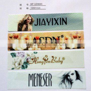 colorful and eye catching custom women fashion clothing printed labels