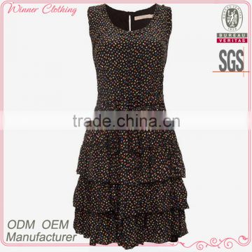 summer newest fashion latest dress designs photos with shift skirt and sleeveless