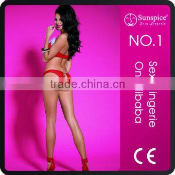 Wholesale Red Sexy Erotic Christmas Underwear Woman Lingerie photo-2