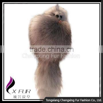 CX-R-15 New Design Promotional Ring Fox Fur Keychain photo-2
