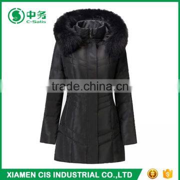 2017 New Arrival Winter Windproof Slim Fit Hooded Womens Parka Jacket photo-4