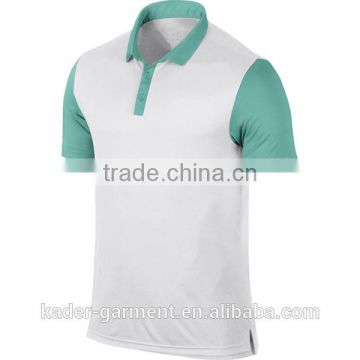 Wholesale China Color Contrast Golf Polo Shirt, Mens Polo T shirt