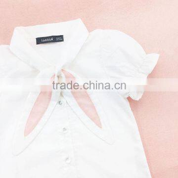 0-4 Years 2017 Wholesale Hot Summer Cotton Rabbit Baby Girls Blouses (pick Size ) photo-3