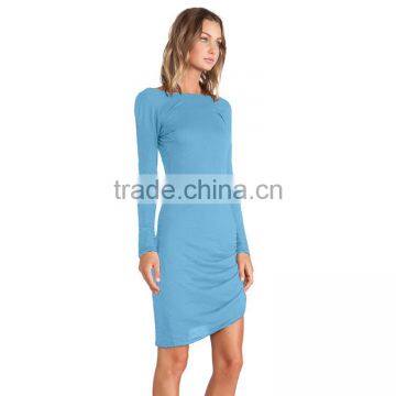 2015 Fashion Trends Winter Long Sleeve Round Neck Bodycon Dress Pencil Dress for Womens photo-6