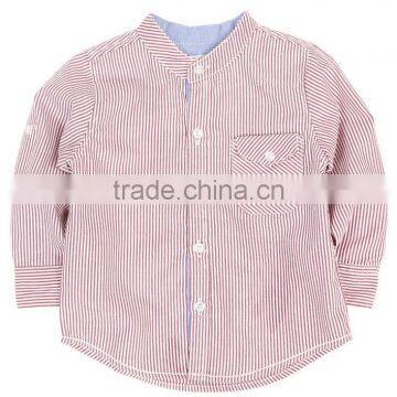 Good Quality Kids Clothing Wholesale Cheap Little Boy Long Sleeve Striped Dress Shirt
