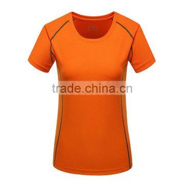 Hot Sale Plain Women/ladies Blank 100%polyester Sport Dry Fit Summer T-shirts photo-5