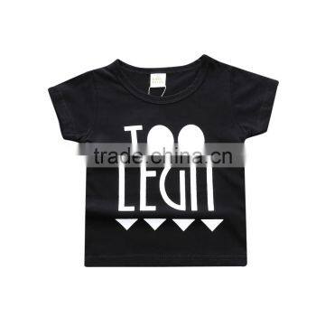 S17499A Children Summer Clothes Print Tees Cotton Boys Girls Tees photo-5