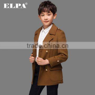 ELPA Warm Boys Clothes Handsome Boys Tan Wool Coat
