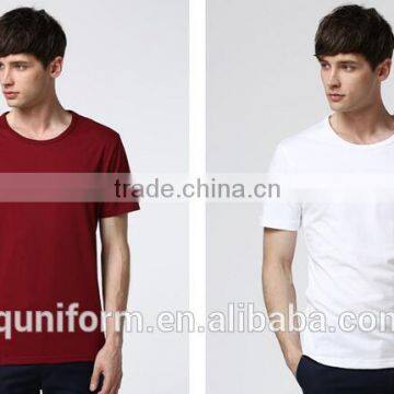 Custom High Quality Blank Men Plain Stretch Print 100 Cotton t Shirt photo-6