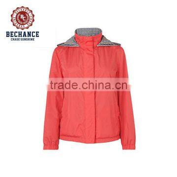 woman nylon hood high neck parka NA097