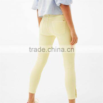 Korean Fashion Designs Casual Pure Color Skinny Fit Trousers Womens photo-6