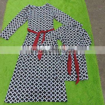 Mom and me Dress Clothes Party Clothes Sets Long Sleeves Dress me and Mom Machting Dress photo-3